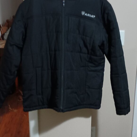 Ariat Crius Men's Hooded Insulated Winter Jacket Size Large Black **Read** - Picture 13 of 16